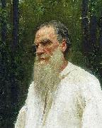 Ilya Repin, Lev Nikolayevich Tolstoy shoeless.